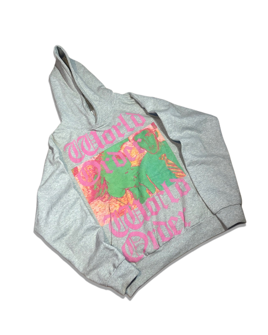 "WORLD ORDER" Grey Hoodie