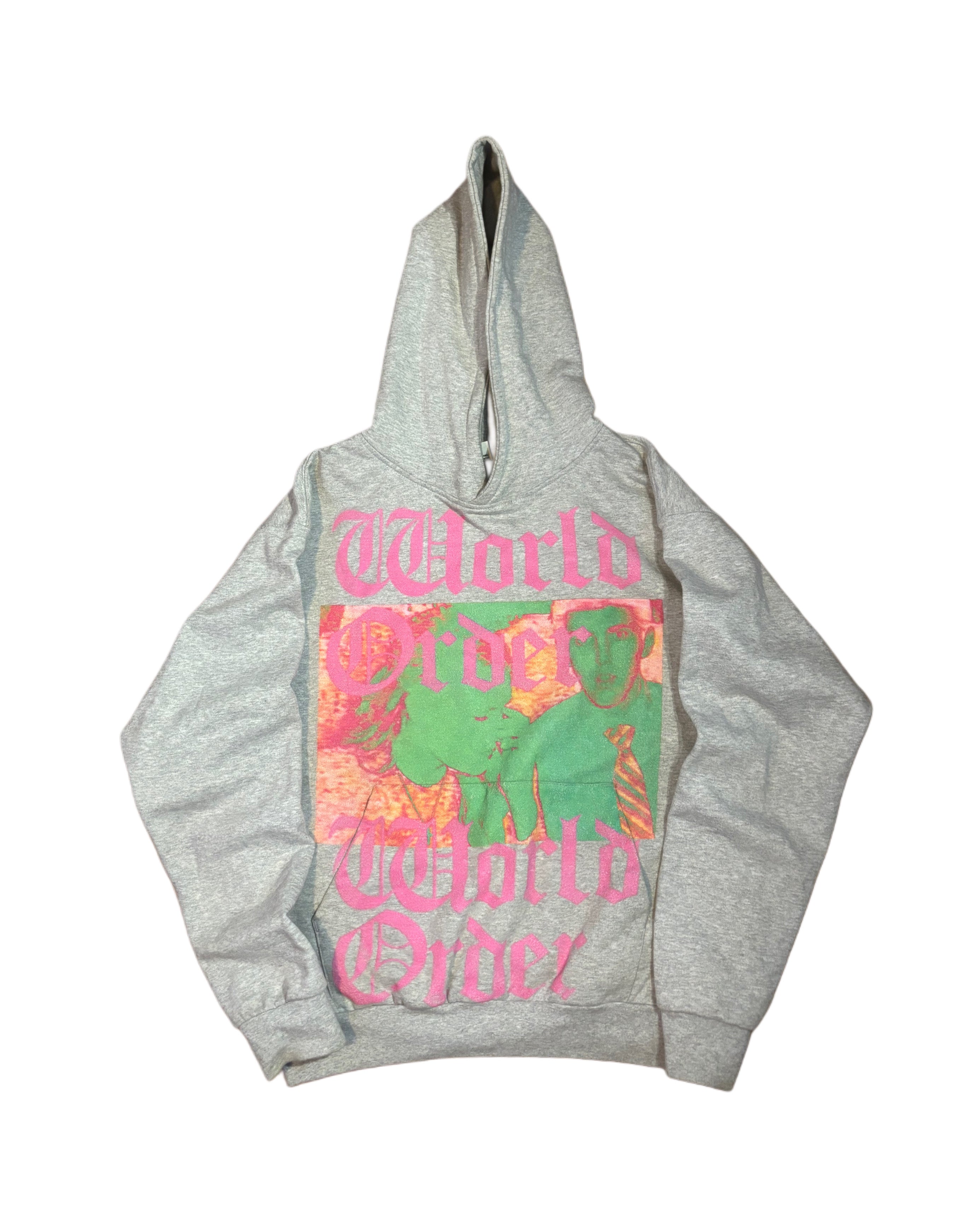"WORLD ORDER" Grey Hoodie