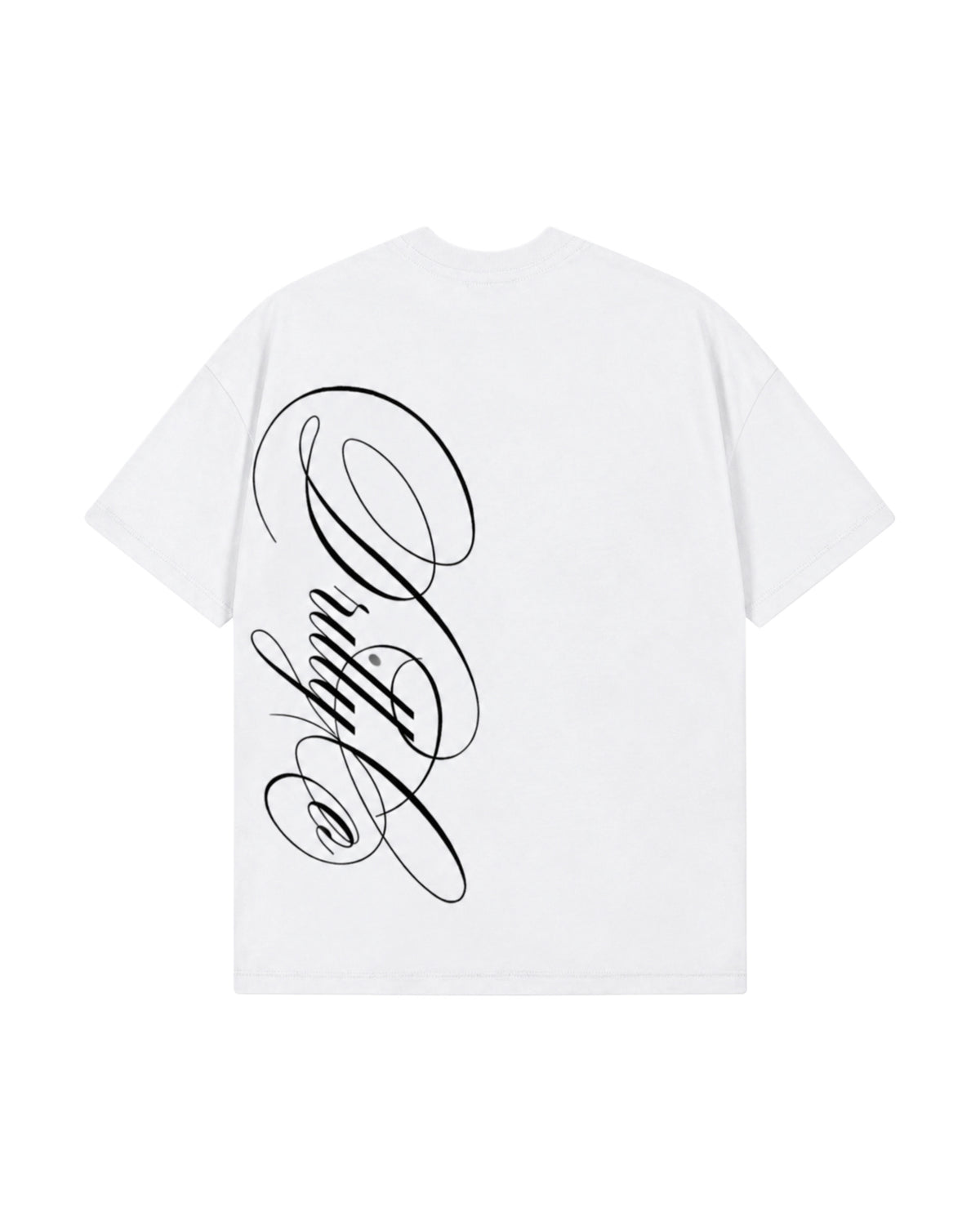 White Cursive "DRLYCO" T-Shirt