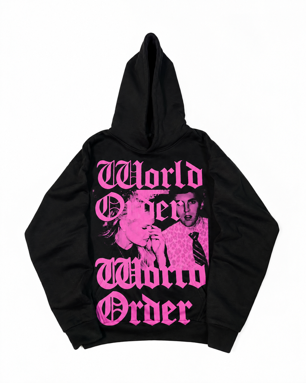 "WORLD ORDER" Black Hoodie