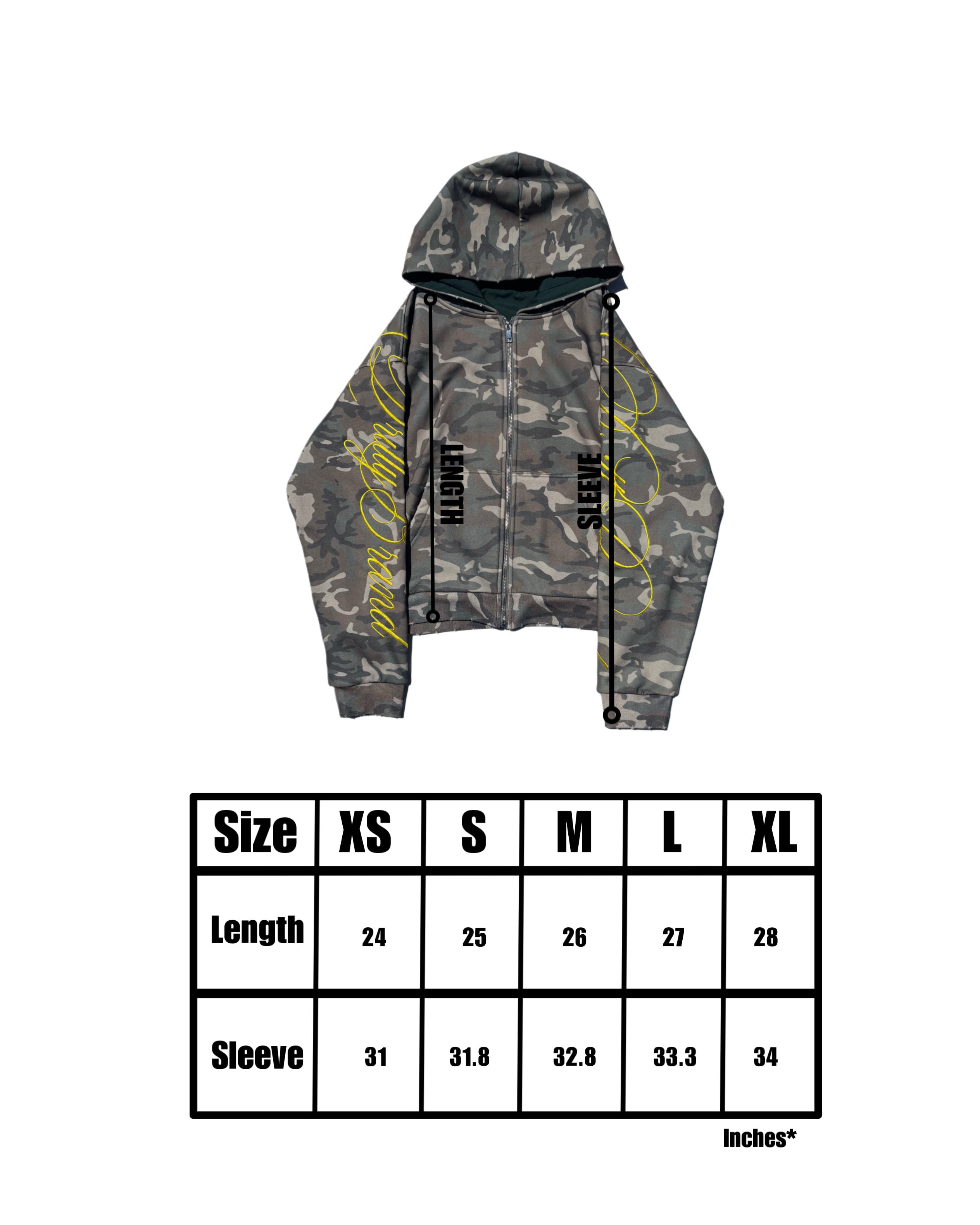 Camo "DRLYCO" Zip Up