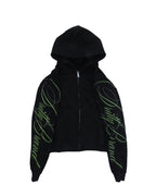 Black "DRLYCO" Zip Up