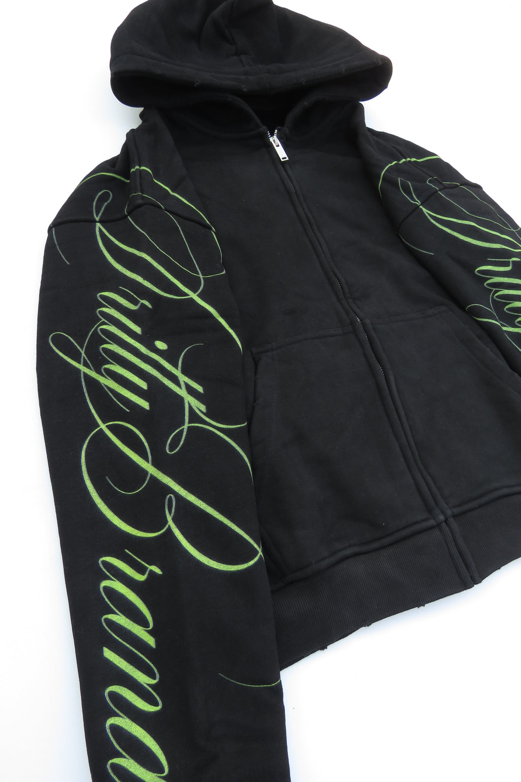 Black "DRLYCO" Zip Up